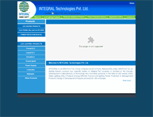 Tablet Screenshot of integralindia.net